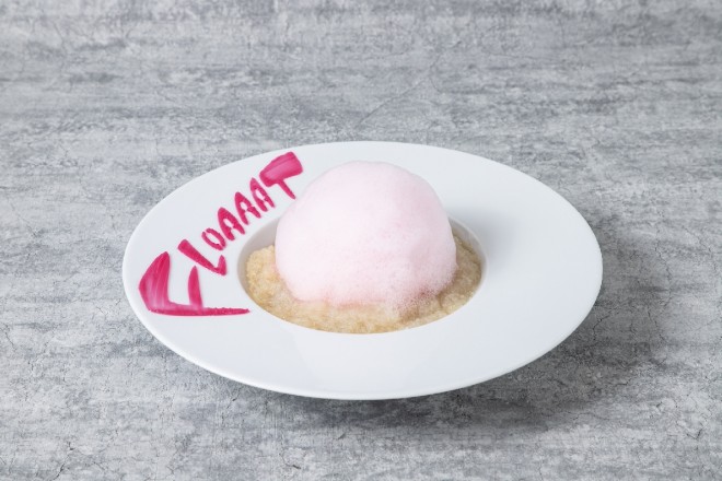 Menu highlights from the My Hero Academia Original Art Exhibition cafe featuring character-inspired dishes